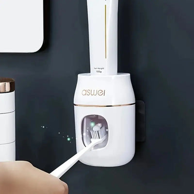 Automatic Wall-Mounted Toothpaste Dispenser and Holder