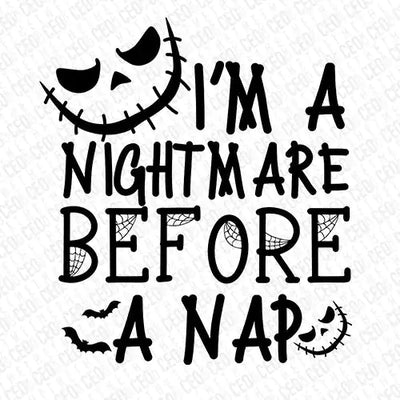Nightmare Before a Nap – DTF Transfer