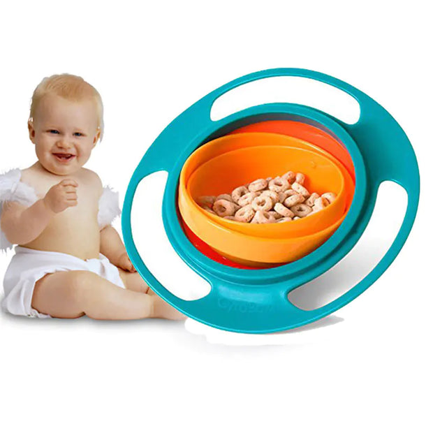 Flying Saucer Bowl with 360-Degree Spill Proof Design